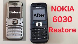 NOKIA 6030 full restoration silver to black 