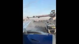 Ground deicing of aircraft #travel #2024 #aircraft #deicing #fly #FHD
