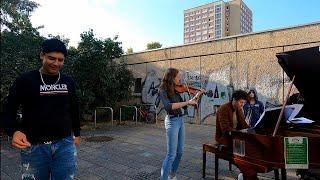 Public Piano & Violin Cover Gimme Gimme Gimme ABBA – Janina Karl & Thomas Krüger