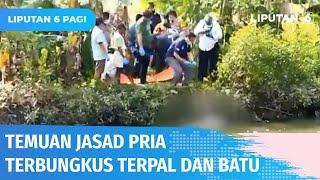 Temuan Jasad Pria Terbungkus Terpal dan Terikat Batu di Bekasi Buat Warga Geger  Liputan 6