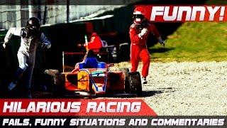 FUNNY RACING Best of Fails Hilarious Situations and Commentaries of 2016-2022 Compilation