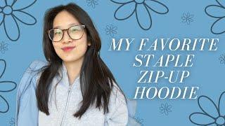 Cozy Aritzia Hoodie Try-On Haul  The PERFECT Everyday Zip Up Hoodie