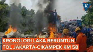 Kronologi Kecelakaan di KM 58 Tol Cikampek 2 Mobil Terbakar 12 Kantong Jenazah Dievakuasi