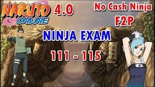 Naruto Online 4.0 Ninja Exam Lv 111 - 115  Water Main F2P