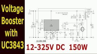 Inverter Power Supply with UC3843 12V to 320V