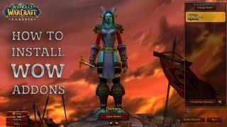 How to Install WoW Addons  Classic TBC Wotlk Shadowlands