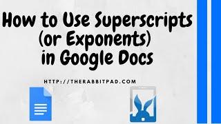 How to Do a Superscript in Google Docs