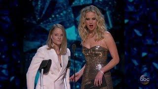Jodie Foster  Jennifer Lawrence  Oscars 2018  Funny Moment