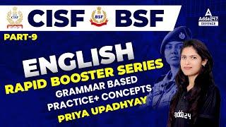 BSF Head Constable  CISF Classes  English  Rapid Booster Series Grammar Practice + Concept  #8