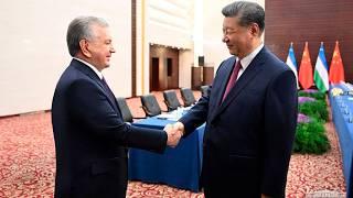 Шавкат Мирзиёев и Си Цзиньпин встретились в Казахстане