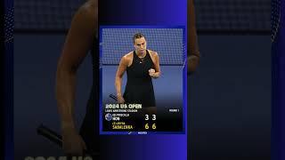 Tennis US Open 2024 Smooth from Sabalenka in Round 1 #shorts