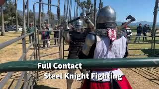 “Fight for Ukraine” Buhurt Fundraiser in Santa Barbara CA Promo Video - steel knight fighting