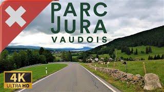 DRIVING THROUGH JURA VAUDOIS REGIONAL NATURE PARK  Canton of Vaud SWITZERLAND I 4K 60fps