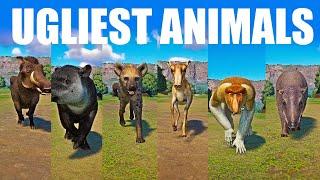 Ugliest Animals Speed Races in Planet Zoo included Monkey  Saiga Hyena Tapir Warthog