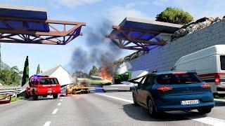 Collapsing Bridge Accidents 6  BeamNG.drive