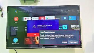 How to Fix All Insufficient Storage Errors in Android Smart TV TV Space is Full