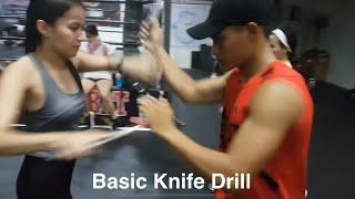 Basic Kali Knife Drill Arnis  Eskrima  FMA