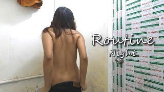 Girl alone at night routine Daily girls vlog