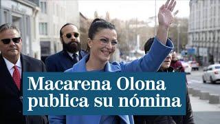 Macarena Olona publica su nómina