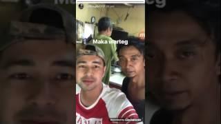 Raffi ahmad & rafathar di lokasi syuting