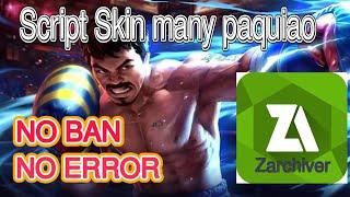 Script Skin Paquito to many paquiao Full Effect by HBL Game mod  Mobile legends