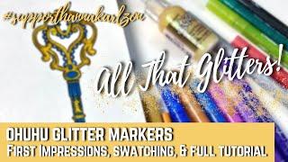 All That Glitters  Ohuhu Glitter Markers  First Impressions Swatching & Full Tutorial