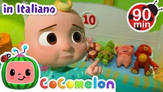 Dieci bimbi nel letto  CoComelon Italiano - Canzoni per Bambini