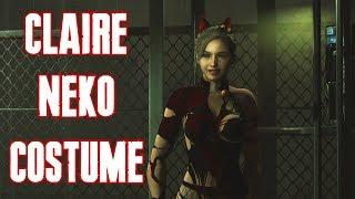 Resident Evil 2 Remake Claire Redfield Neko Costume Mod