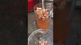 Health benefits of soaked peanut water.