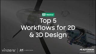 Top 5 Workflows for 2D & 3D Design