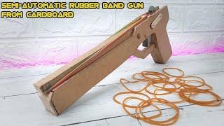 semi automatic rubber band gun from cardboard