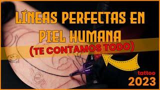 TRUCOS  para TATUAR LÍNEAS perfectas en piel real . NO TE LO PODES PERDER