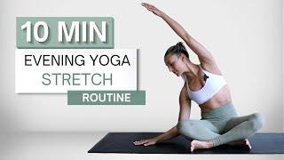 10 min EVENING YOGA FLOW  Wrist Friendly  Relaxing Bedtime Stretch Routine