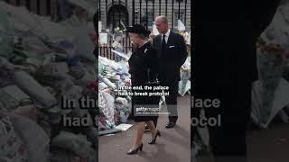 Unusual gesture by Queen Elizabeth 2 at Princess Dianas funeral