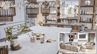 FAMILY FRIENDLY MANSION 5bed + 5bath  Sims 4 CC Speed Build  DOWNLOAD LINK TRAY+CC+LINKS