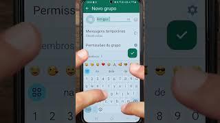 COMO CRIAR UM GRUPO NO WHATSAPP #shorts