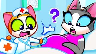 Taking Care of Pregnant Mom  Hospital Doctor Visit  Doctor Play ‍️ Stories for Kids Purr-Purr