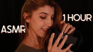 ASMR  Ear to Ear Wet Mouth Sounds & Brain Scratching  1 HOUR