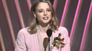 Jodie Foster Wins Best Actress  64th Oscars 1992