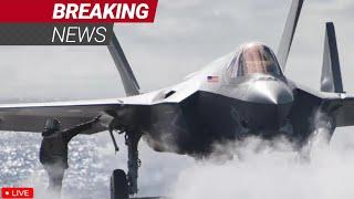 Shock the World Russian Su-57 fighter jet was ambushed by 4 US F-35 jets