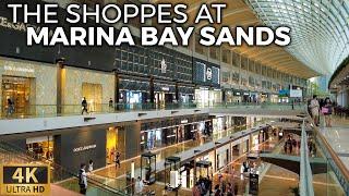 THE SHOPPES AT MARINA BAY SANDS Afternoon Walkthrough 4K Singapore - June 2022