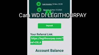 CARA WITHDRAW LEGITHOURPAY PAYMENT PROOF