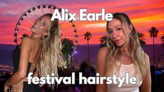 Alix Earle Inspired Coachella Festival Summer Hairstyle 