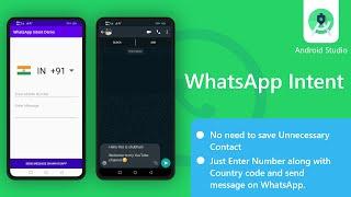 WhatsApp integration in android - Send message from app