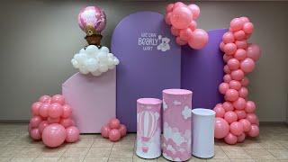 Balloon Garland Decoration On Backdrops  We Can Bearly Wait