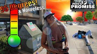 So Hot outside the homeless are wearing bathing suits  Warning Sad  Acts of Kindness