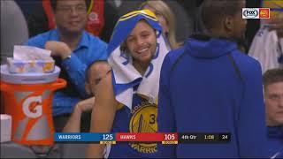 Stephen Curry Gets Ref Angry & Gets Technical Foul From The Bench Warriors vs Hawks