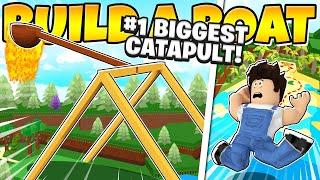 I BUILT THE BIGGEST CATAPULT *LAUNCH BOATS TO END* Build a Boat