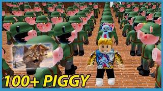 ME VS 100 PIGGY BOTS - Roblox Piggy Update