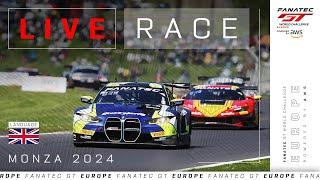 LIVE  Race  Monza  Fanatec GT Europe 2024 English